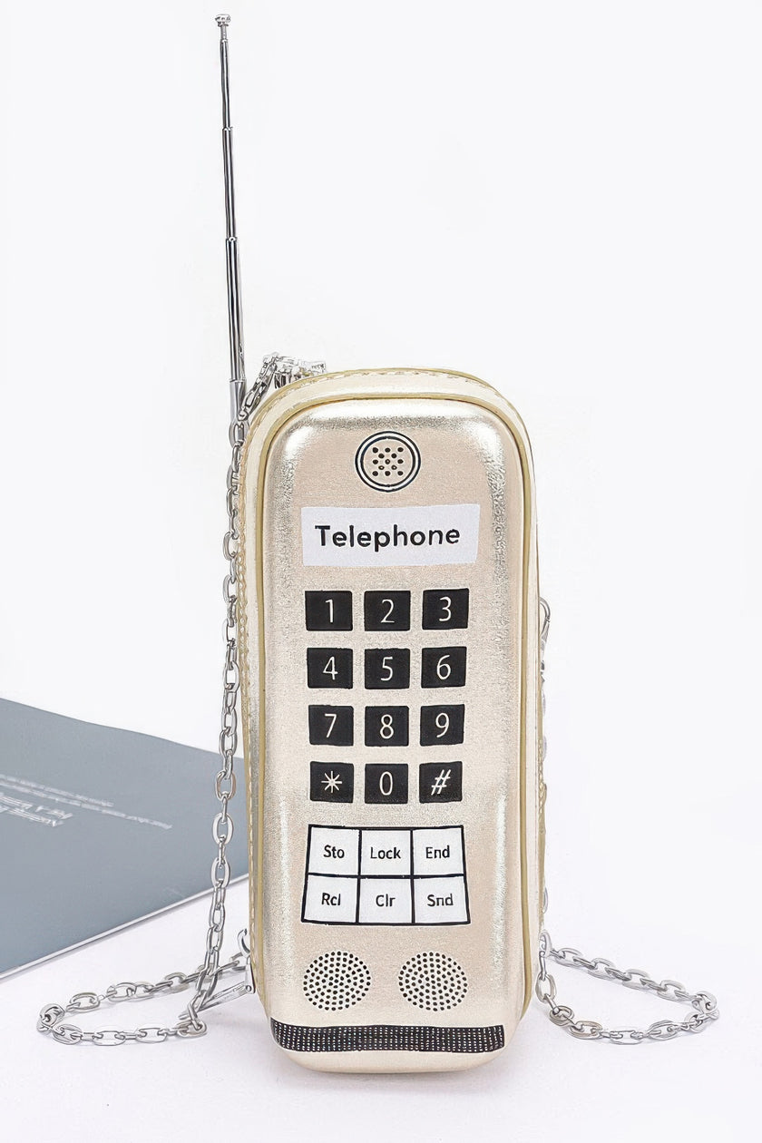 Metallic Handphone Novelty Bag - Pikemla
