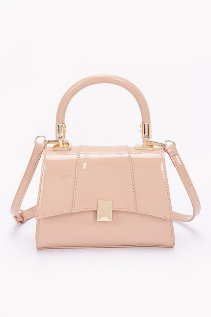 Enamel Flap Crossbody Bag - Pikemla