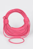Faux Leather Rope Hobo Bag - Pikemla