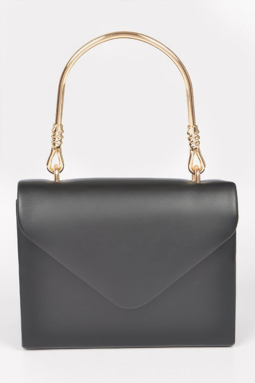 Vegan Metal Handle Bag - Pikemla