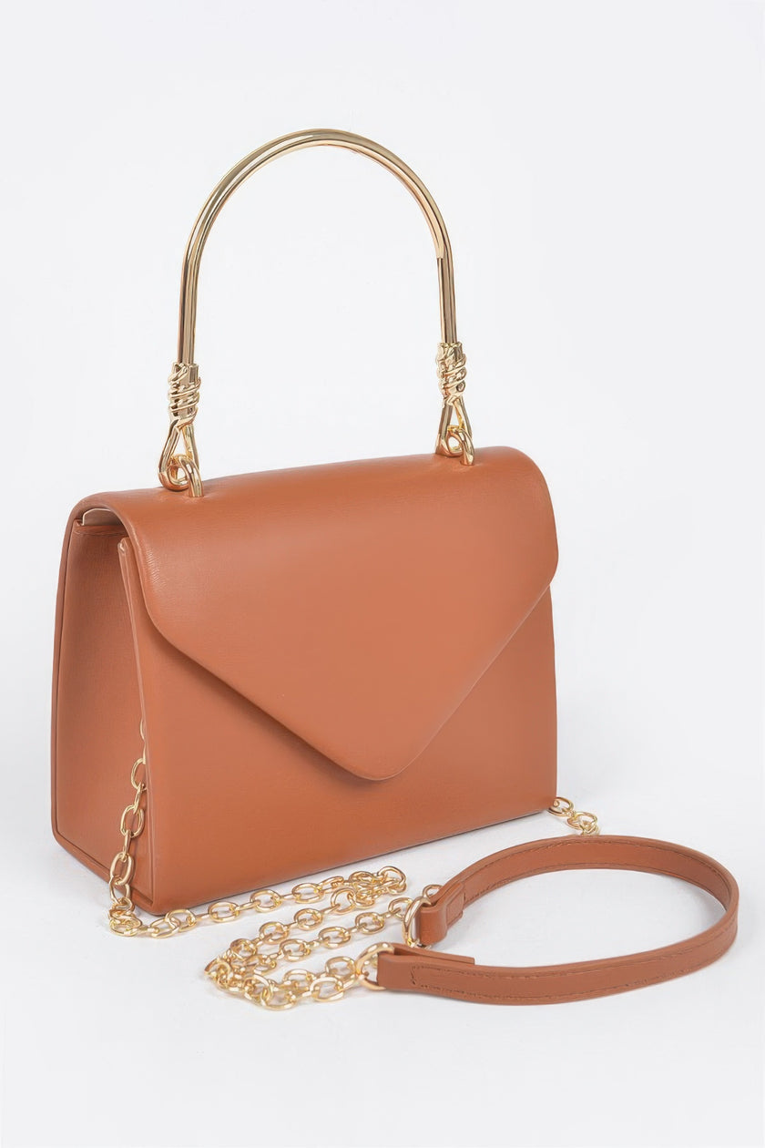 Vegan Metal Handle Bag - Pikemla