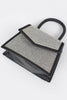 Rhinestone Top Handle Crossbody Bag - Pikemla