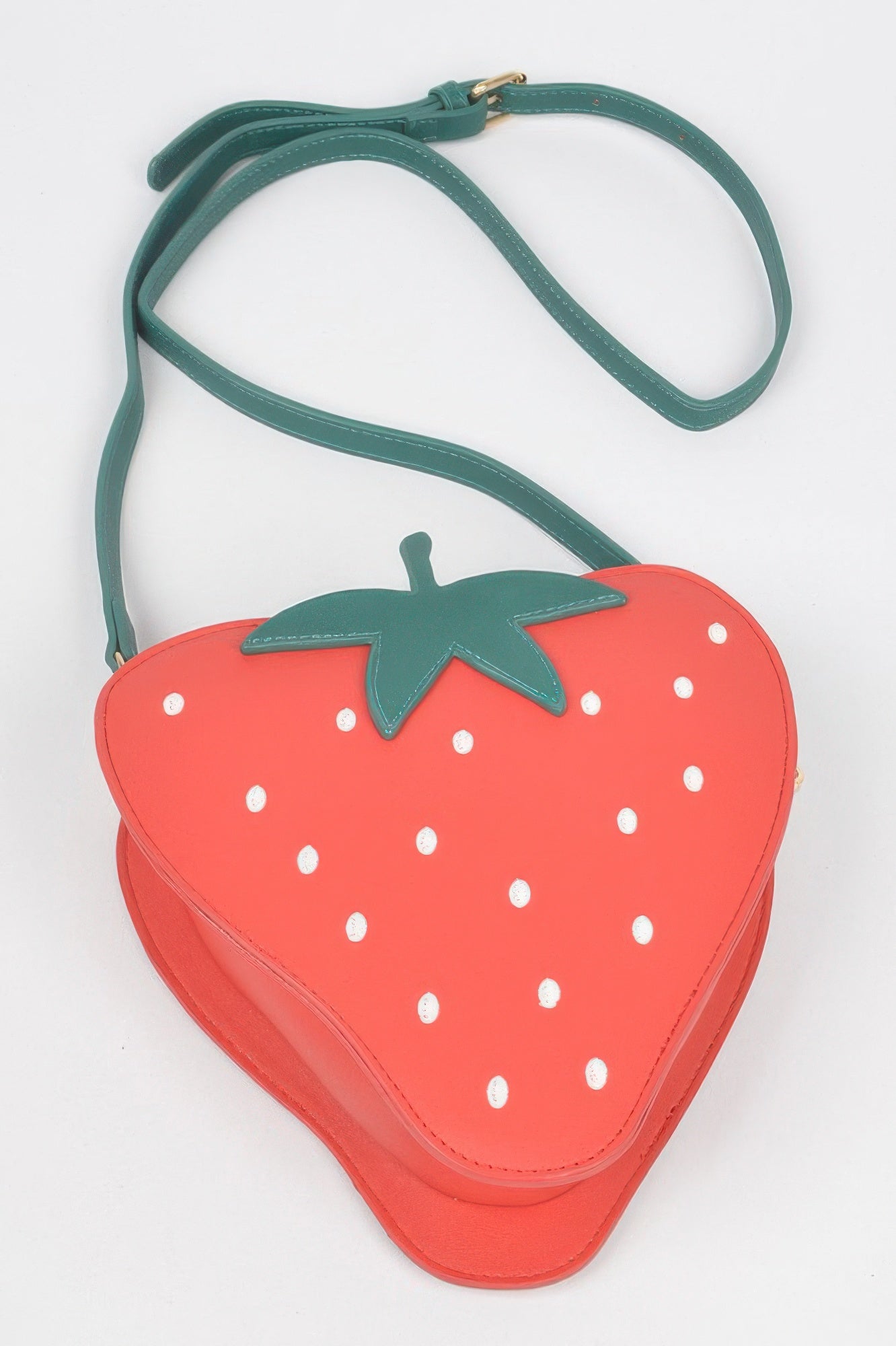 Faux Suede Strawberry Novelty Bag - Pikemla