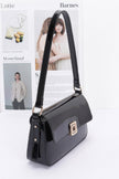 Enamel Flap Shoulder Bag - Pikemla