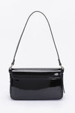 Enamel Flap Shoulder Bag - Pikemla