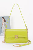 Enamel Flap Shoulder Bag - Pikemla