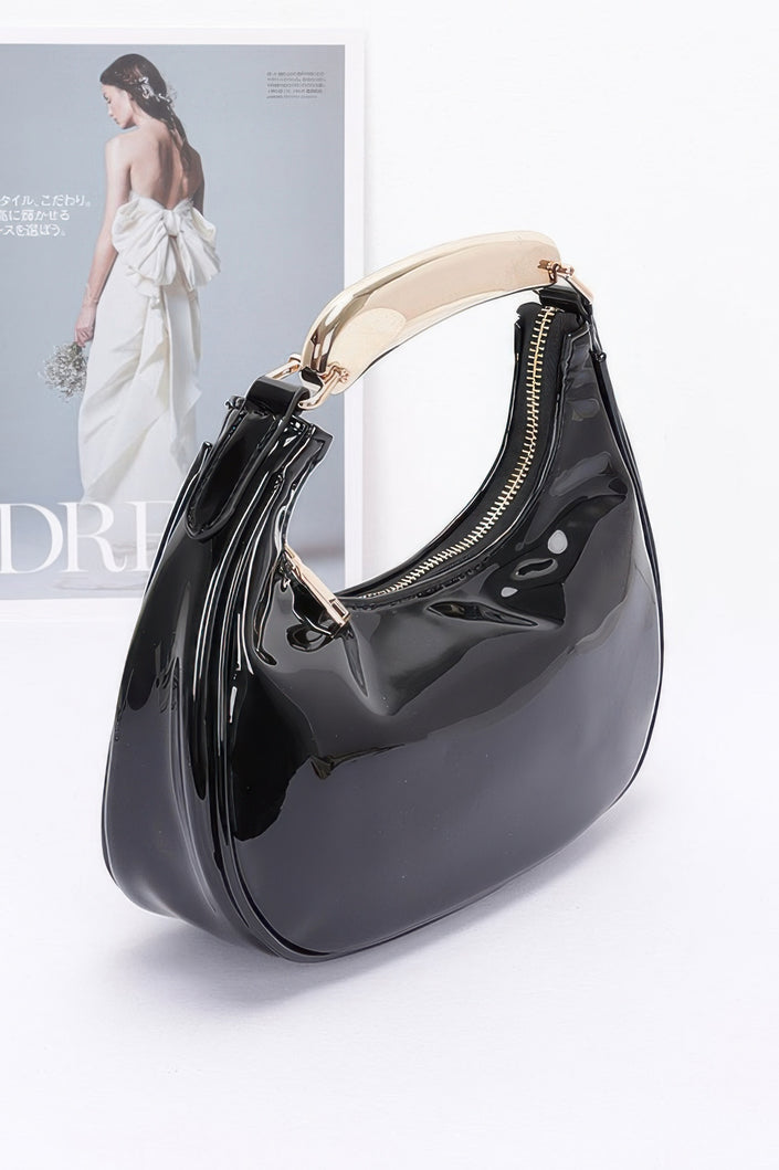 Enamel Metal Handle Bag - Pikemla