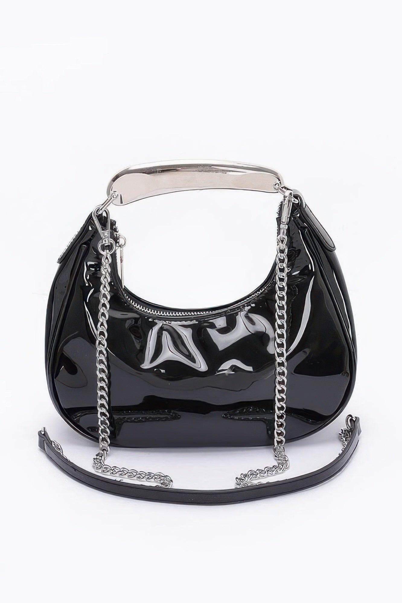 Enamel Metal Handle Bag - Pikemla