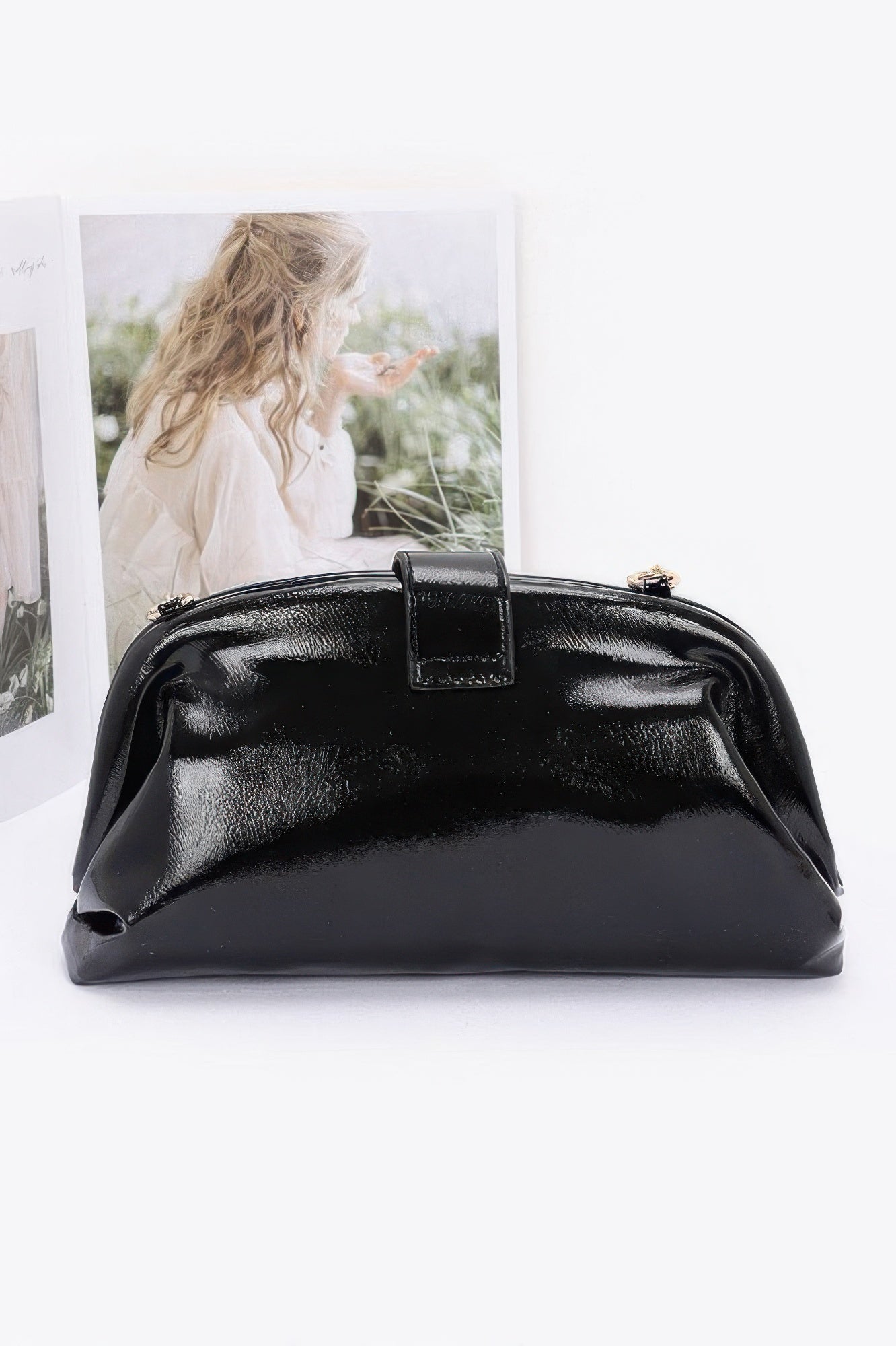 Enamel Frame Shoulder Bag - Pikemla