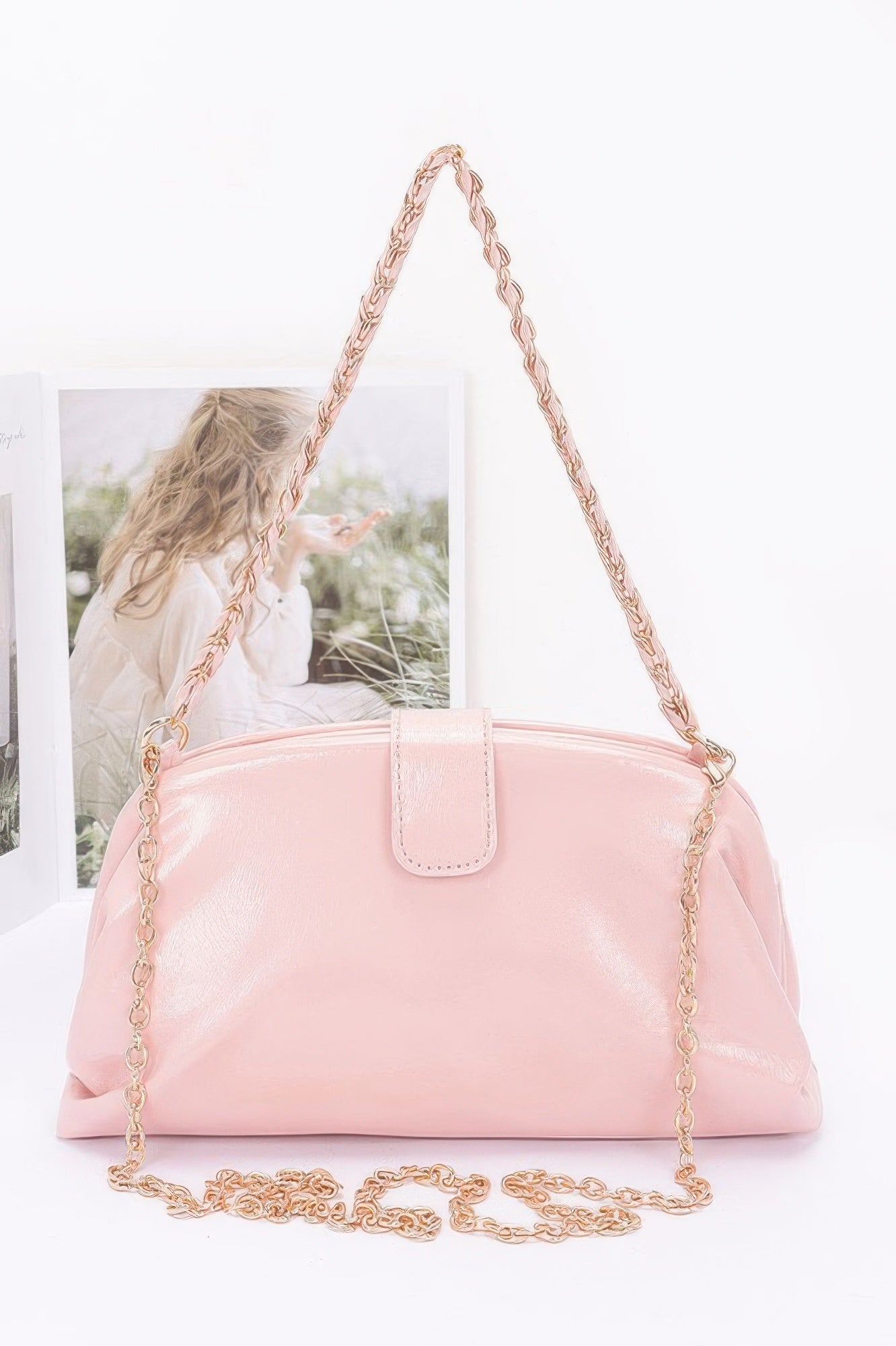 Enamel Frame Shoulder Bag - Pikemla