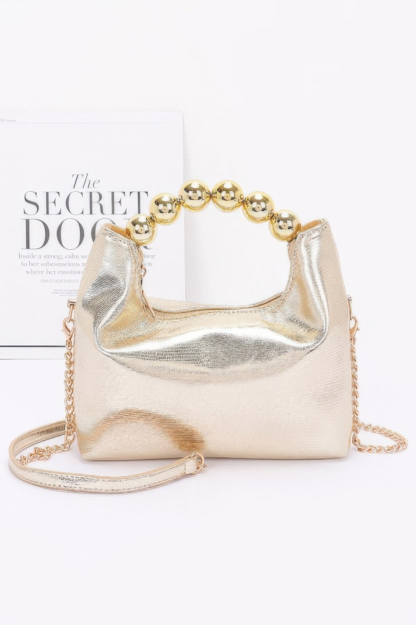 Metallic Ccb Ball Handle Bag - Pikemla