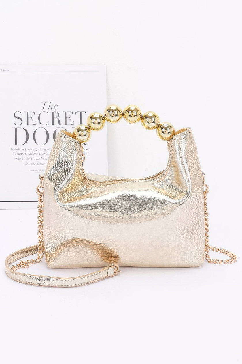 Metallic Ccb Ball Handle Bag - Pikemla