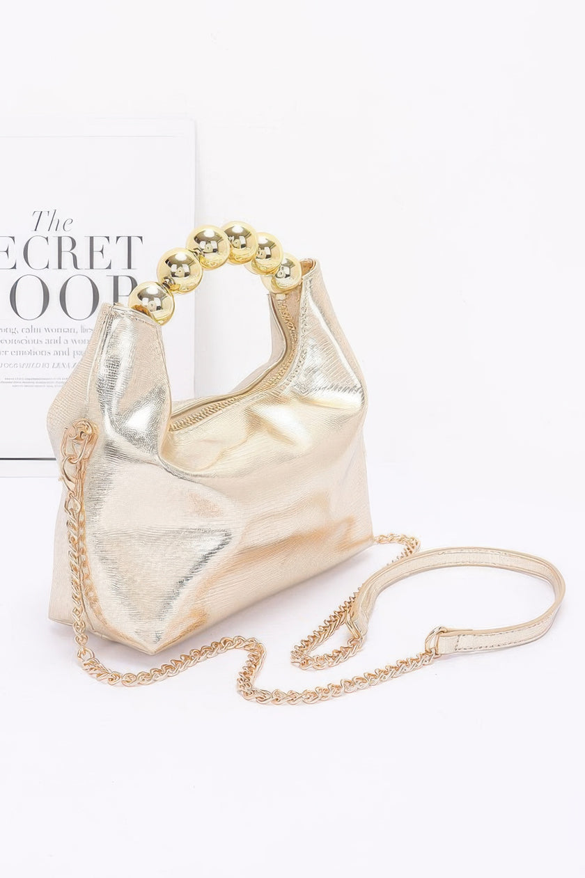 Metallic Ccb Ball Handle Bag - Pikemla