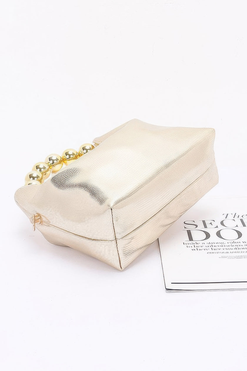 Metallic Ccb Ball Handle Bag - Pikemla