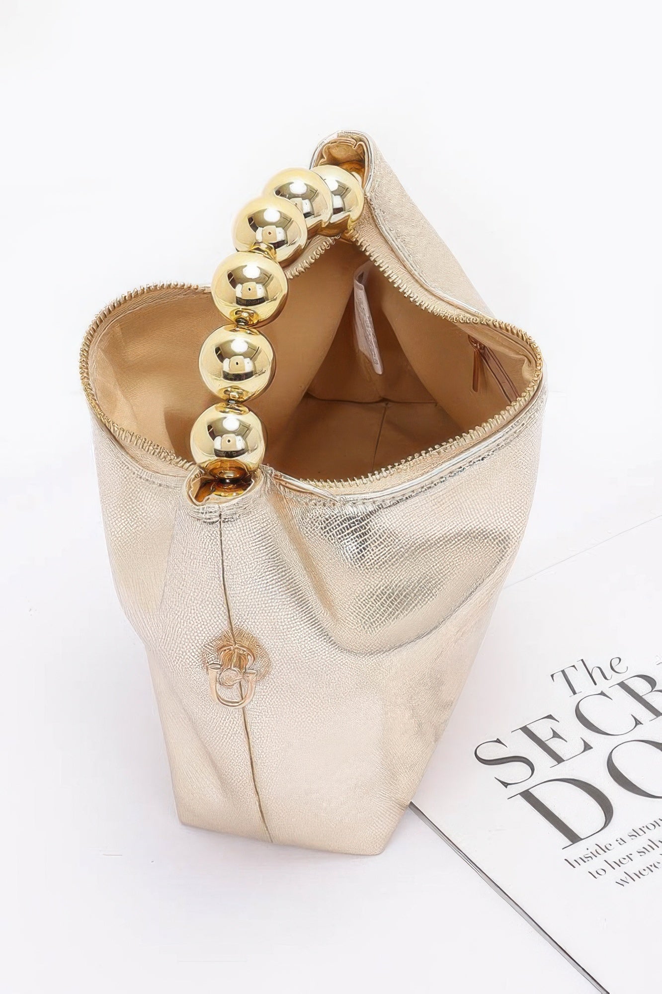Metallic Ccb Ball Handle Bag - Pikemla