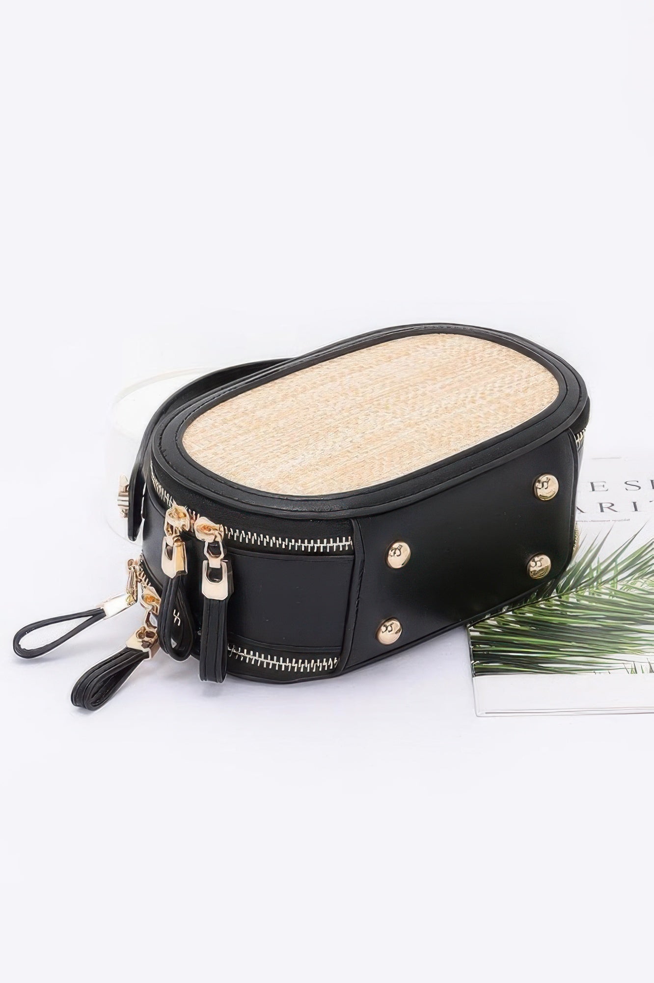 Faux Straw Bowling Bag - Pikemla