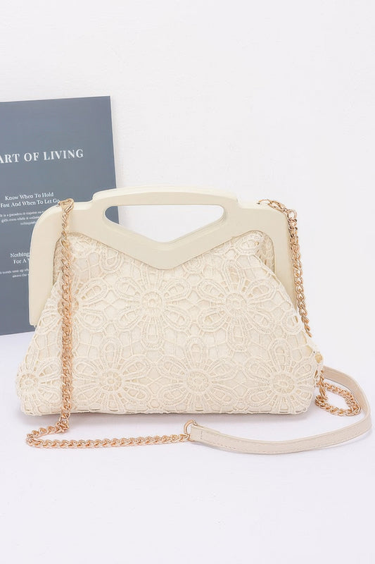 Crochet Wood Frame Clutch - Pikemla