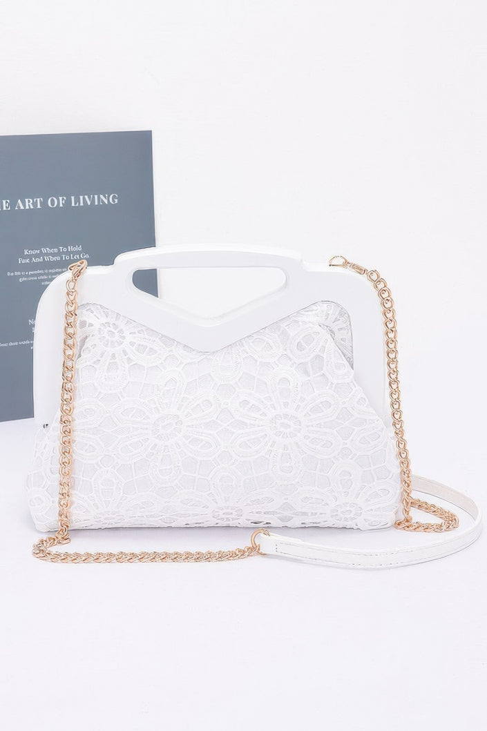 Crochet Wood Frame Clutch - Pikemla