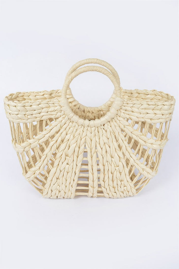 Straw Handmade Beach Bag - Pikemla