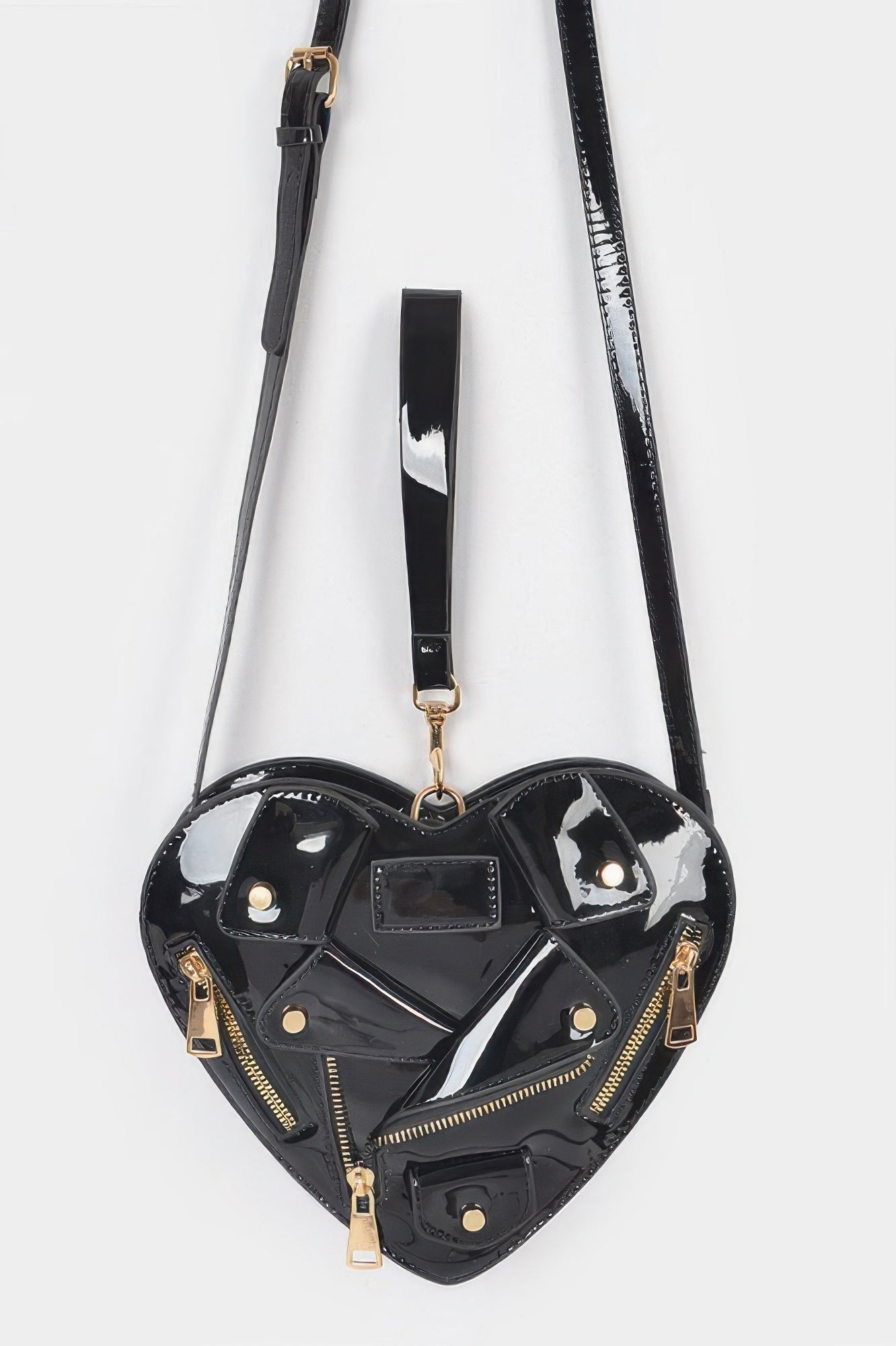 Heart Shape Jacket Crossbody Bag - Pikemla