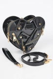 Heart Shape Jacket Crossbody Bag - Pikemla