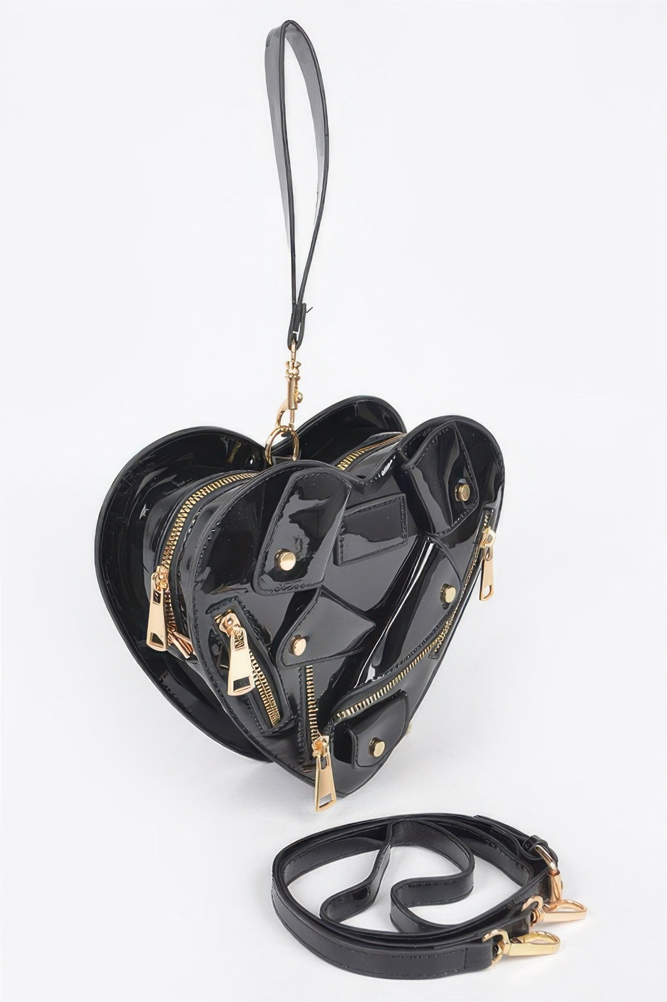 Heart Shape Jacket Crossbody Bag - Pikemla
