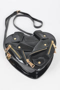 Heart Shape Jacket Crossbody Bag - Pikemla