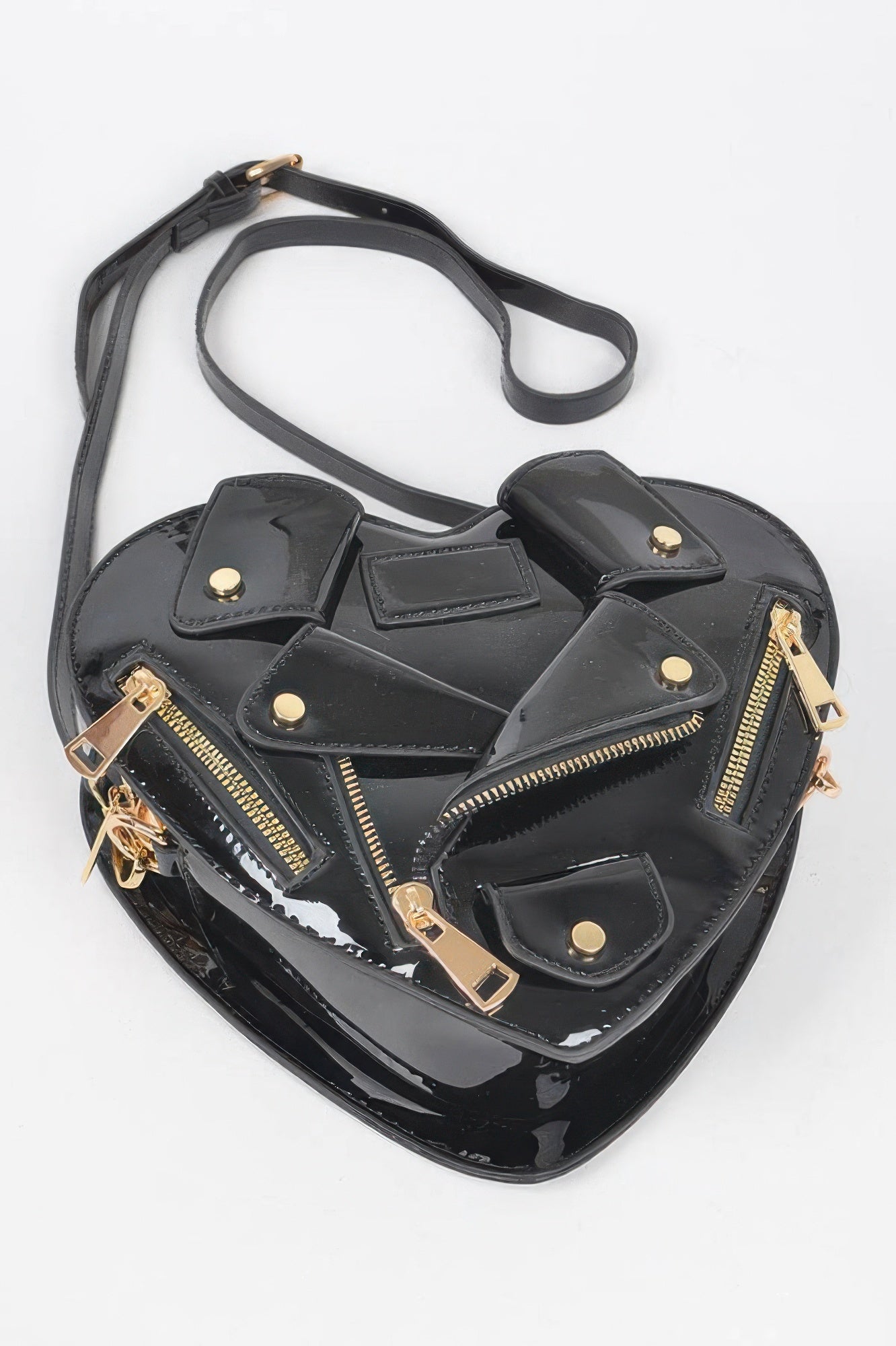 Heart Shape Jacket Crossbody Bag - Pikemla
