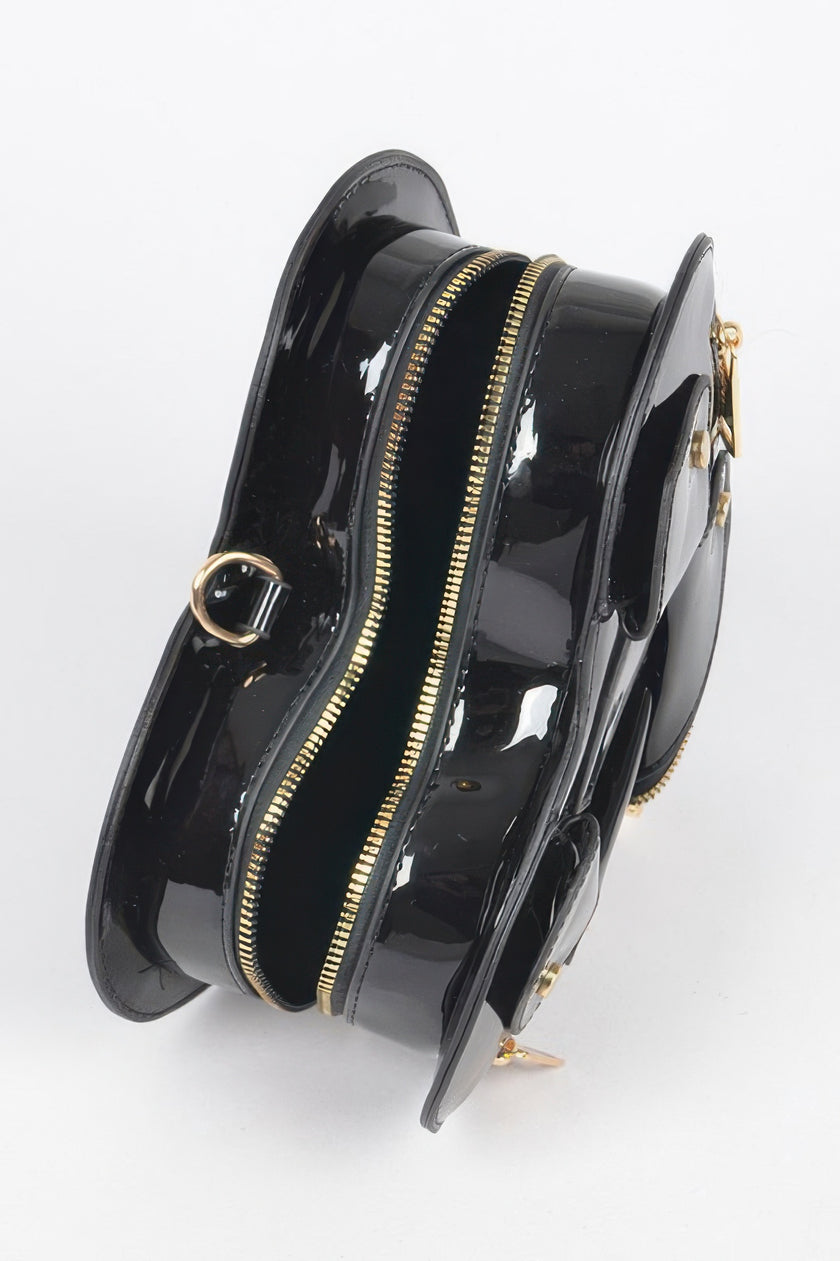 Heart Shape Jacket Crossbody Bag - Pikemla