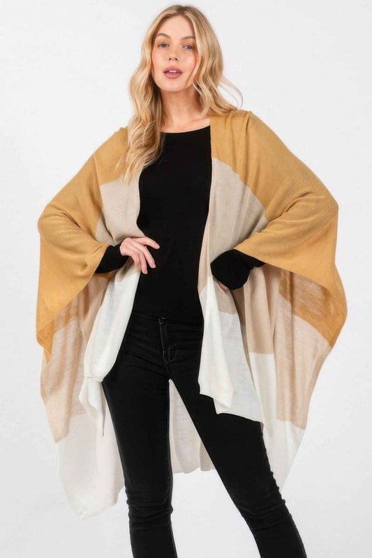 Three Tones Ruana - Pikemla