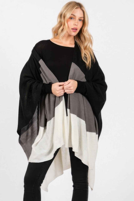 Three Tones Ruana - Pikemla