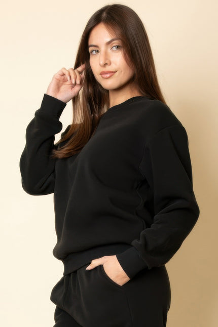Classic Poly Fleece Crewneck Pullover - Pikemla
