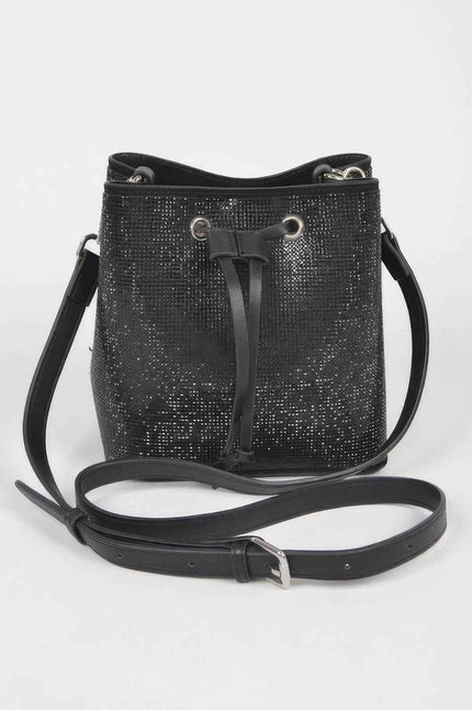 Rhinestone Bucket Bag