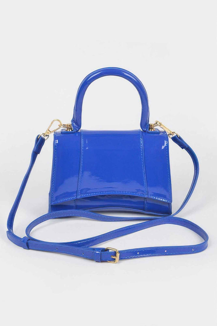 Enamel Top Handle Bag