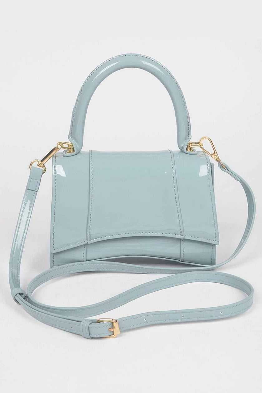 Enamel Top Handle Bag