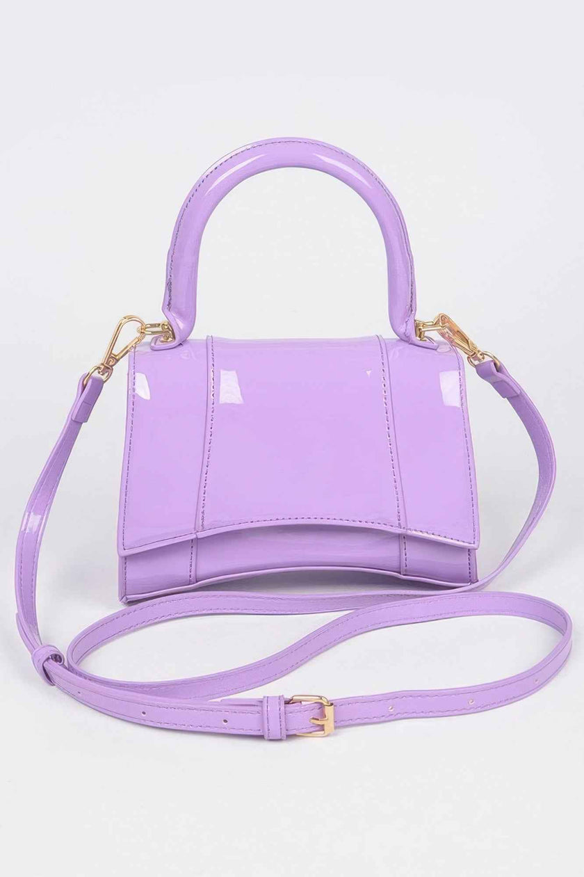 Enamel Top Handle Bag