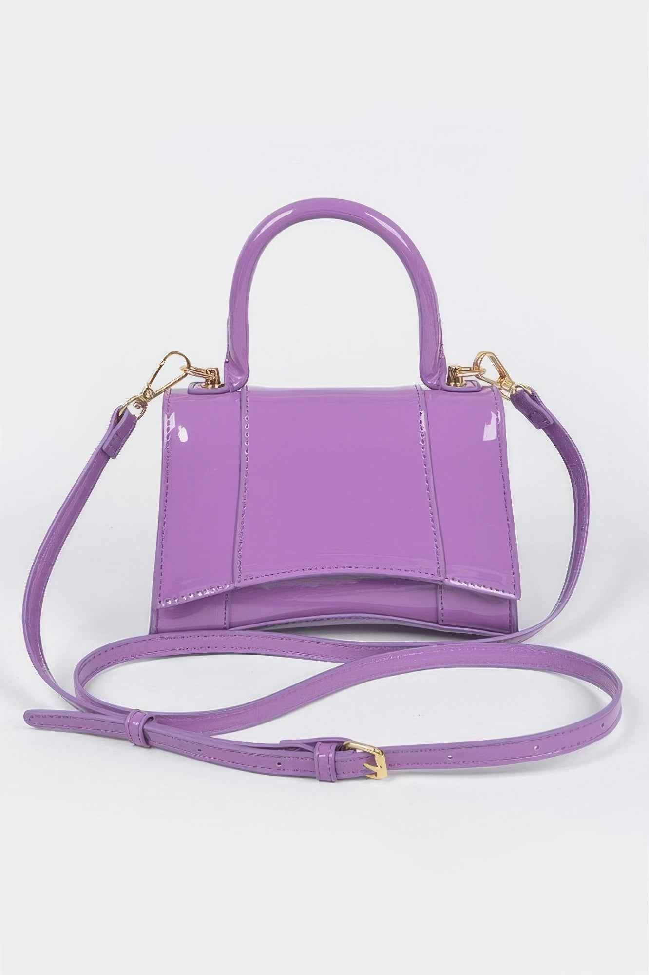 Enamel Top Handle Bag
