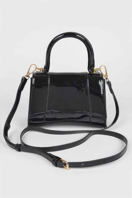 Enamel Top Handle Bag