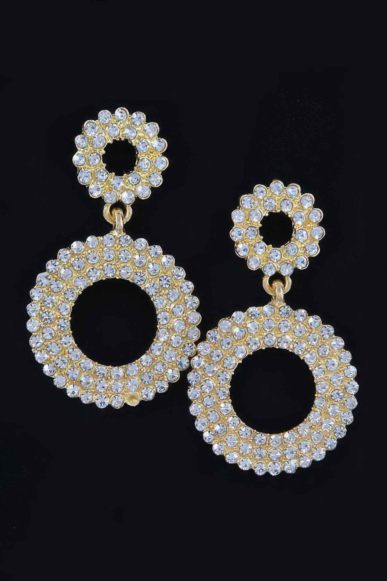 Rhinestone Dangle Earring