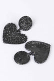 Heart Rhinestone Earrings