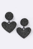 Heart Rhinestone Earrings