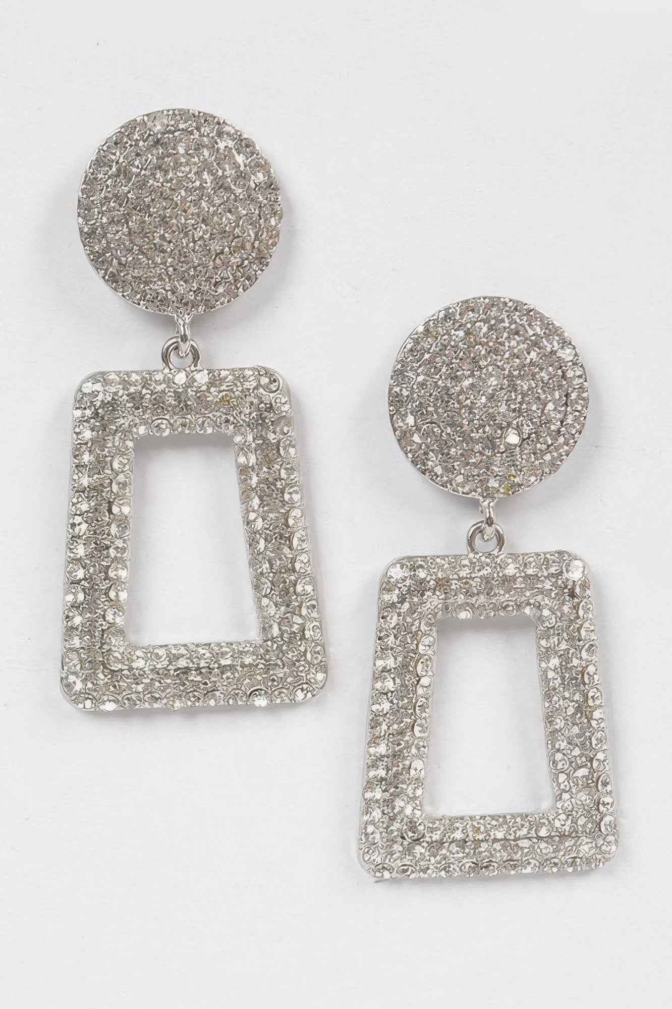 Glittered Beads Drop Earrings