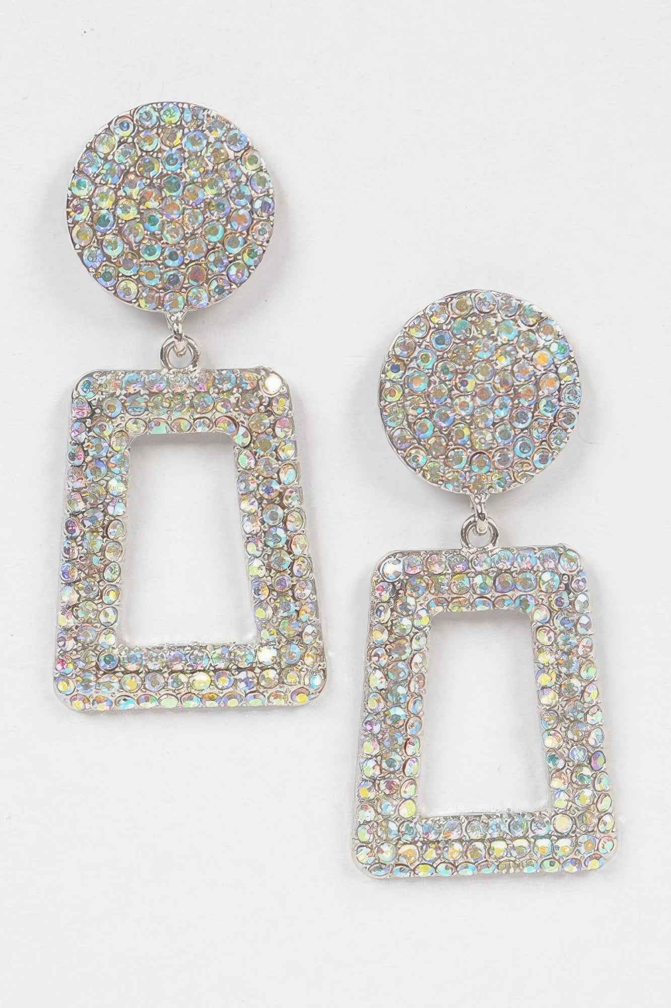 Glittered Beads Drop Earrings