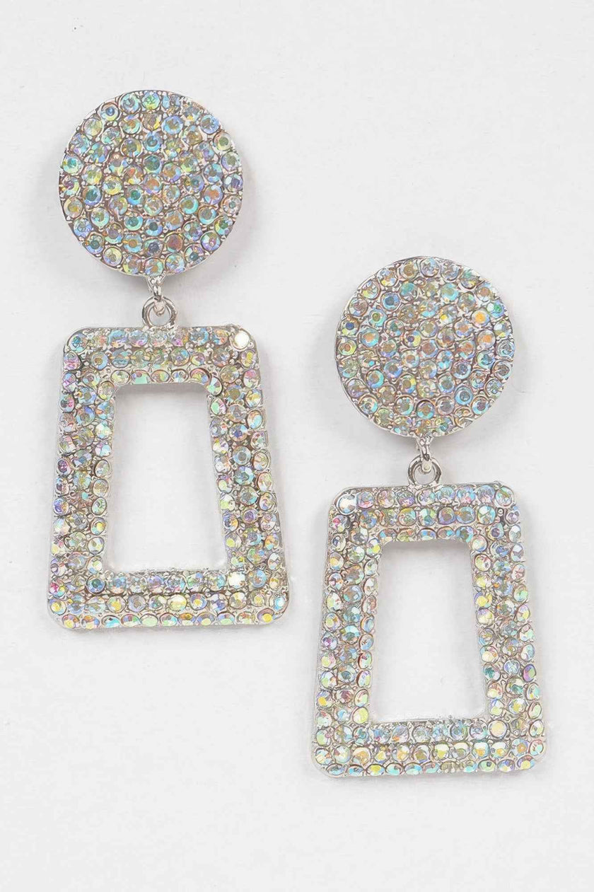 Glittered Beads Drop Earrings