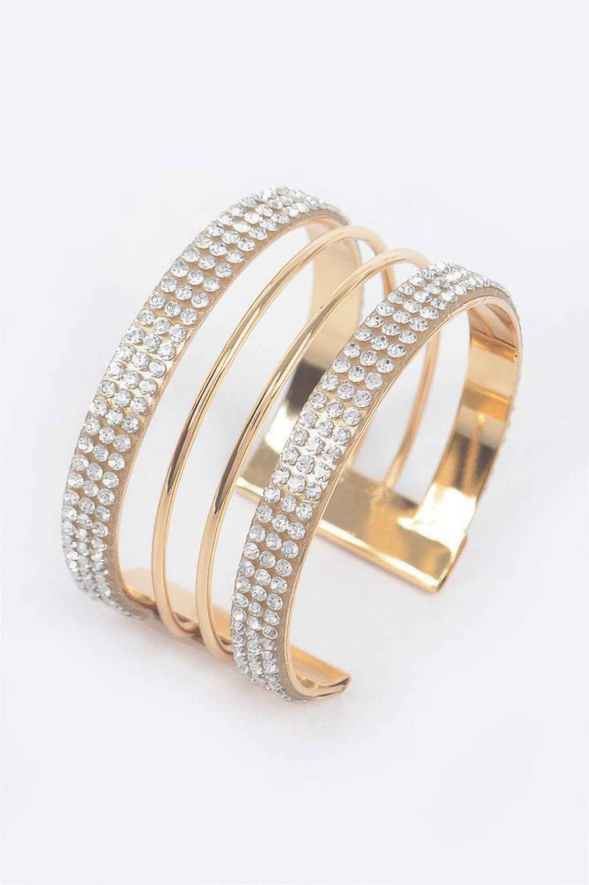 Rhinestone Metal Cuff