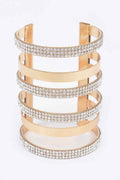 Rhinestone Metal Cuff