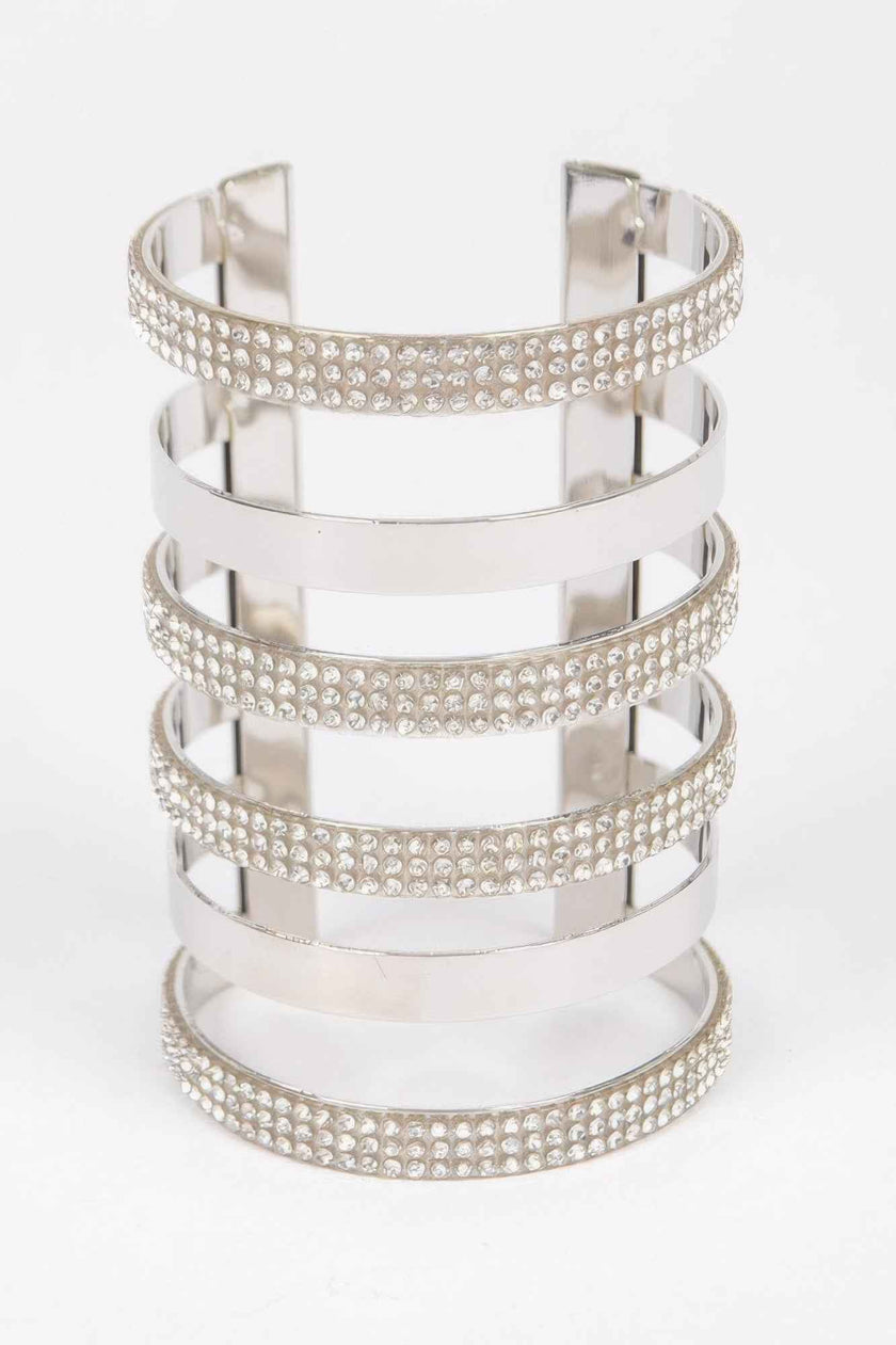 Rhinestone Metal Cuff