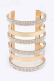 Rhinestone Metal Cuff