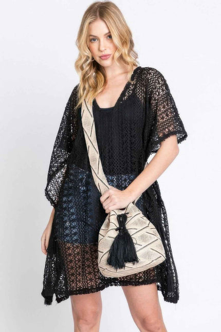 Aztec Bucket Bag With Aztec Strap