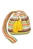 Multi Color Chevron Bucket Bag